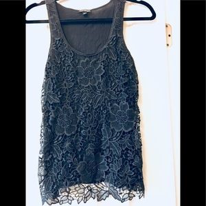 FREE WITH ANY PURCHASE - Express floral lace tank